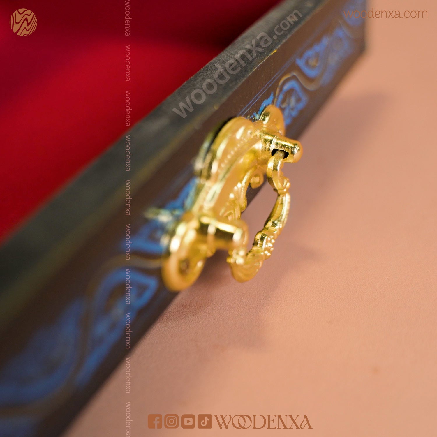 2-Tier Wooden Jewelry Box Naqshi Design 