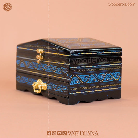2-Tier Wooden Jewelry Box Naqshi Design 