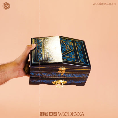 2-Tier Wooden Jewelry Box Naqshi Design 