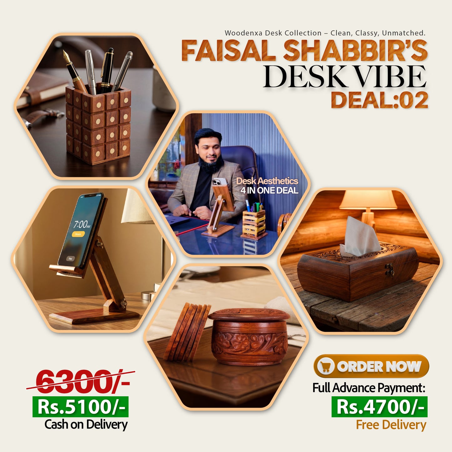 Best Office Deal 02 – Organize Your Desk in Style by Woodenxa