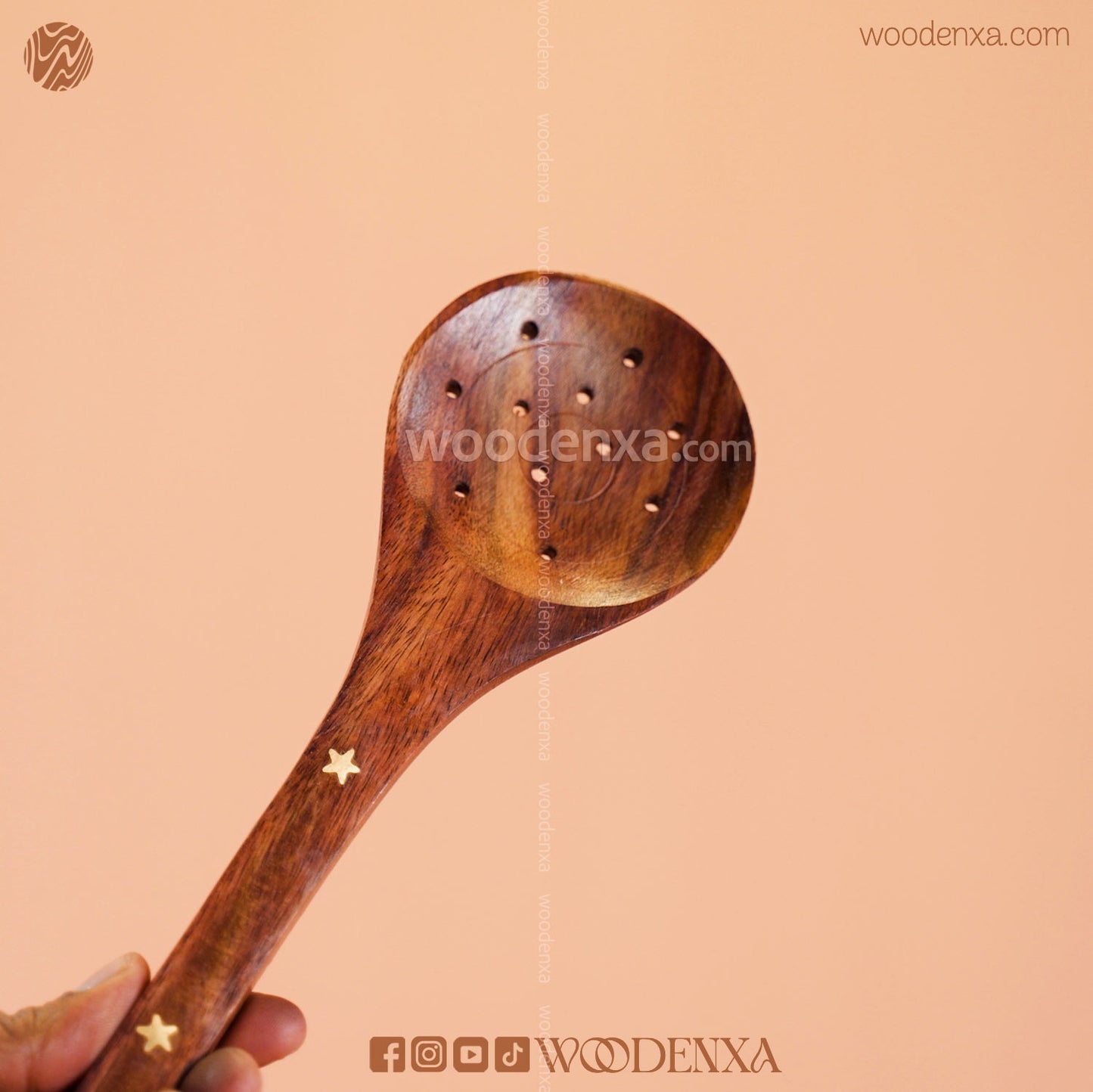 Wooden Kitchen Utensils Cooking Set – 7 Pcs | Handmade by Woodenxa