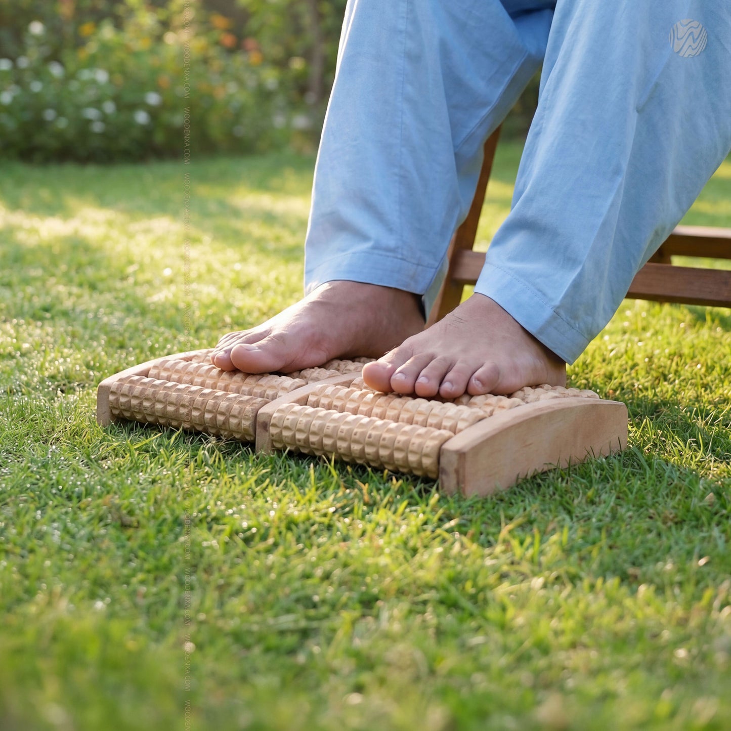 Premium Wooden Foot Massager Roller – Natural Foot Therapy - Woodenxa