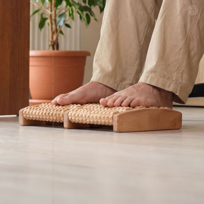 Premium Wooden Foot Massager Roller – Natural Foot Therapy - Woodenxa