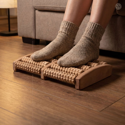 Premium Wooden Foot Massager Roller – Natural Foot Therapy - Woodenxa