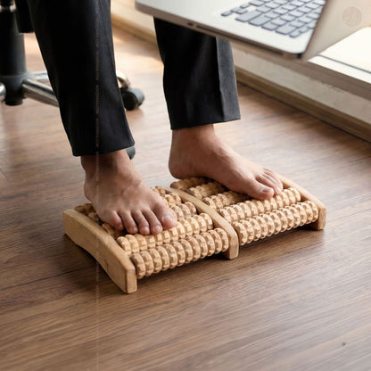 Premium Wooden Foot Massager Roller – Natural Foot Therapy - Woodenxa