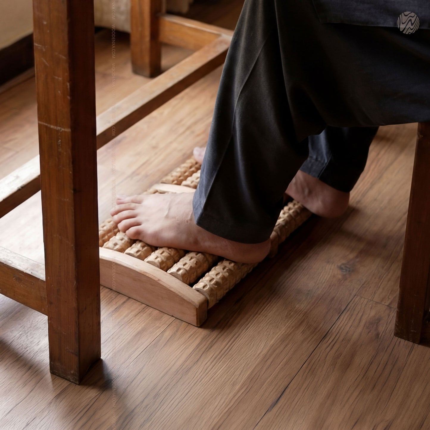 Premium Wooden Foot Massager Roller – Natural Foot Therapy - Woodenxa