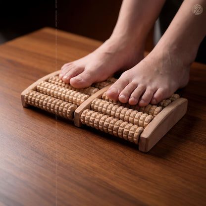Premium Wooden Foot Massager Roller – Natural Foot Therapy - Woodenxa