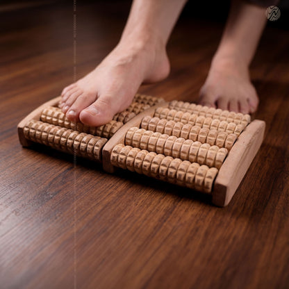Premium Wooden Foot Massager Roller – Natural Foot Therapy - Woodenxa