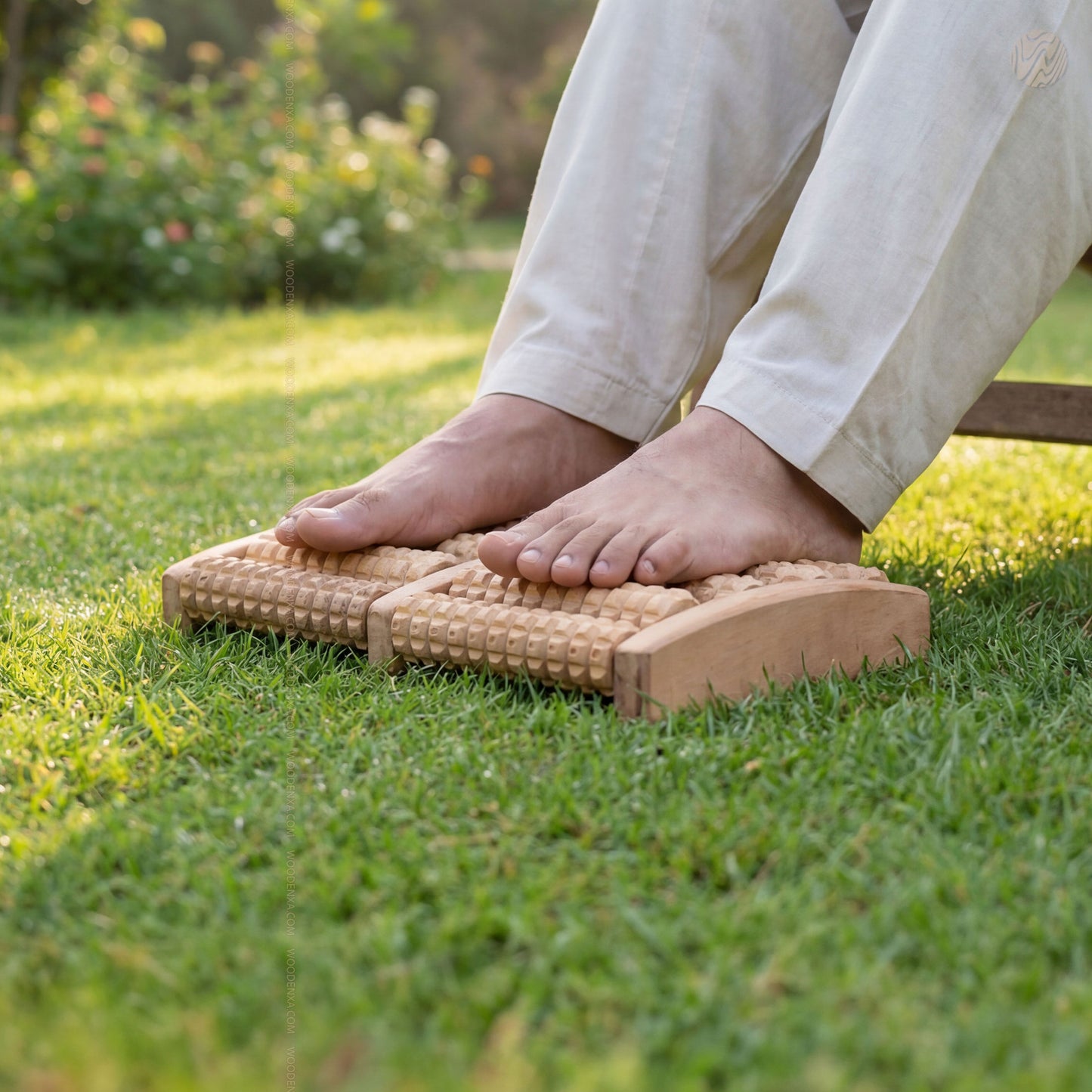 Premium Wooden Foot Massager Roller – Natural Foot Therapy - Woodenxa