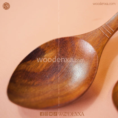 Wooden Spoon Set of 7 | Handmade Cooking & Serving Utensils by Woodenxa