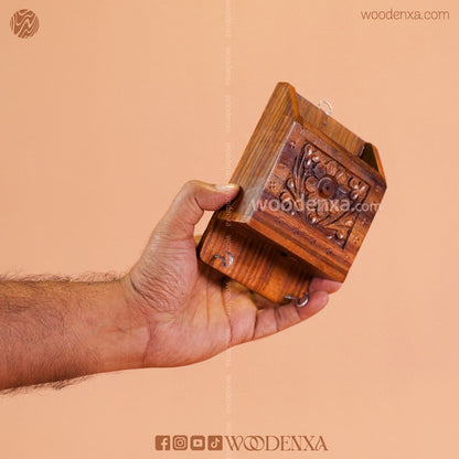Wooden Wall Mobile Stand | Handmade Mobile Stand by Woodenxa