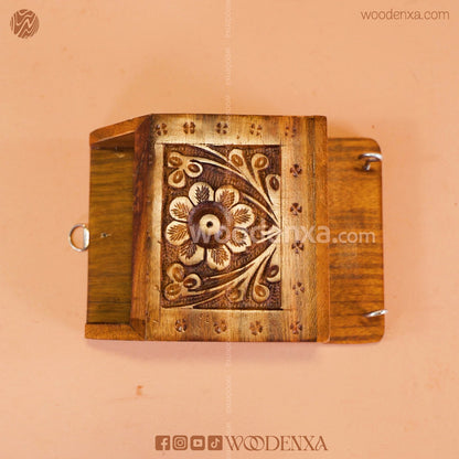 Wooden Wall Mobile Stand | Handmade Mobile Stand by Woodenxa