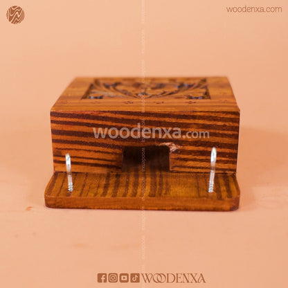Wooden Wall Mobile Stand | Handmade Mobile Stand by Woodenxa