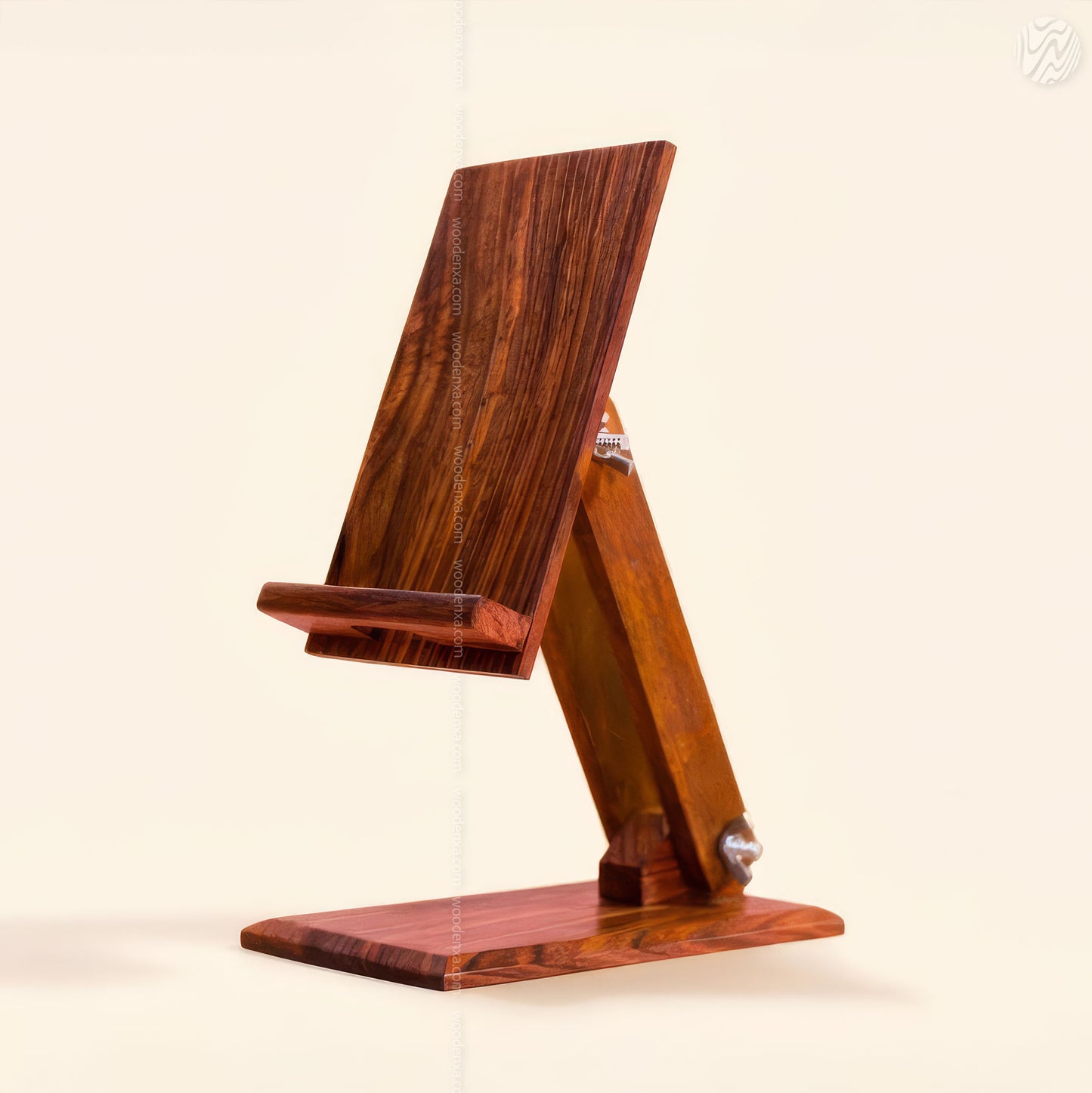 Wooden Adjustable Mobile Stand – Universal Holder for All Phones | Solid Wood by Woodenxa