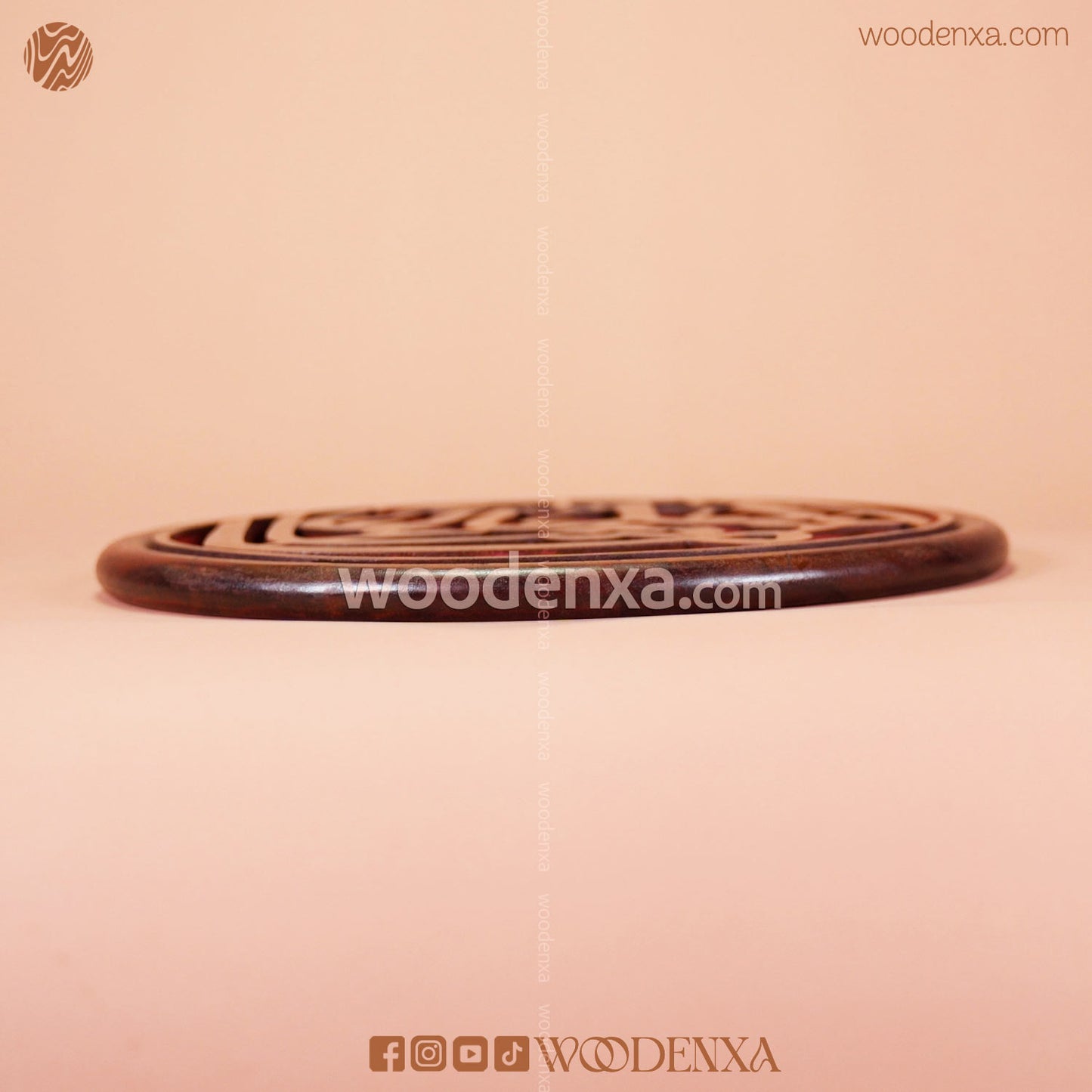 Handcrafted MashAllah in elegant wooden calligraphy frame for wall Decore