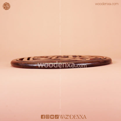 Handcrafted MashAllah in elegant wooden calligraphy frame for wall Decore