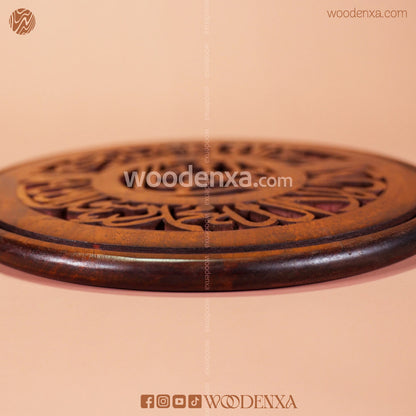 Islamic Wooden Wall Art – Masha Allah with Kalma Carving by Woodenxa