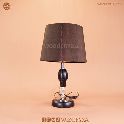 Modern Wooden Crystal Fabric Lamp for Table and Bedside | Woodenxa