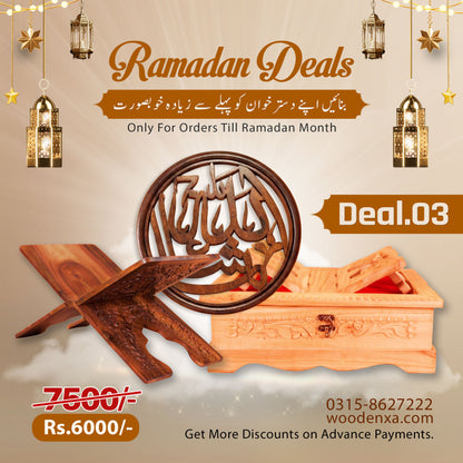 Ramadan Special Deal 03 - Complete Ramadan Ibadah Set by Woodenxa