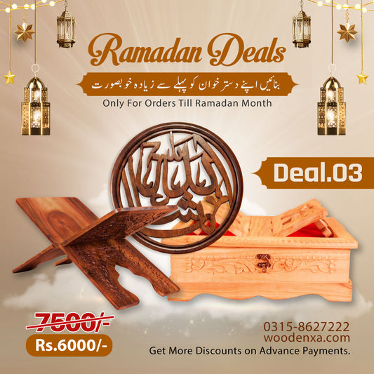 Ramadan Special Deal 03 - Complete Ramadan Ibadah Set by Woodenxa