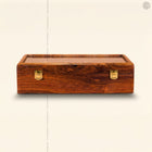 5 Watch Wooden Box with Acrylic Glass Top | Handmade by Woodenxa