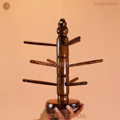 Wooden Bangle Stand | Handmade Jewelry Organizer by Woodenxa