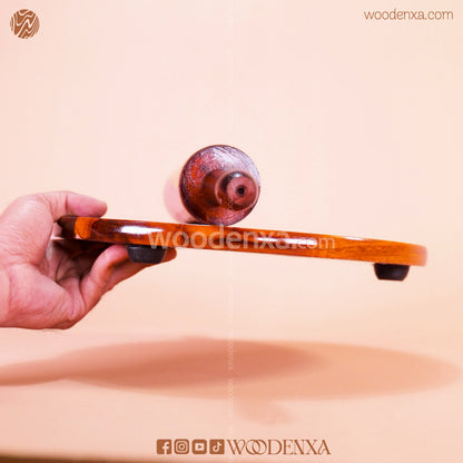 Wooden Chakla Belan Roti Maker with Brass Work | Handmade by Woodenxa