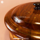 Wooden Hot Pot – Tukri Style with Brass Work | Handmade by Woodenxa