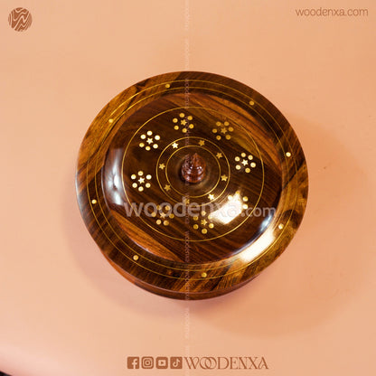 Wooden Hot Pot with Brass Work – Steel Container & Insulated Food Warmer | Woodenxa