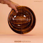 Wooden Kitchen Bowl Set – Pack of 3 Different Sizes | Handmade by Woodenxa