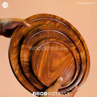 Wooden Pizza Pan – Set of 3 | Handmade by Woodenxa