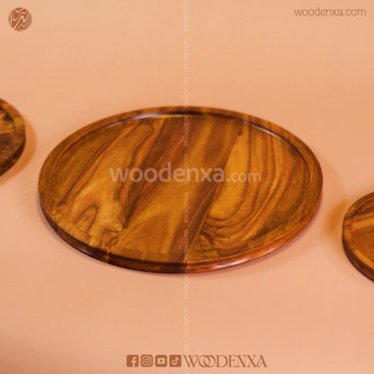 Wooden Pizza Pan – Set of 3 | Handmade by Woodenxa