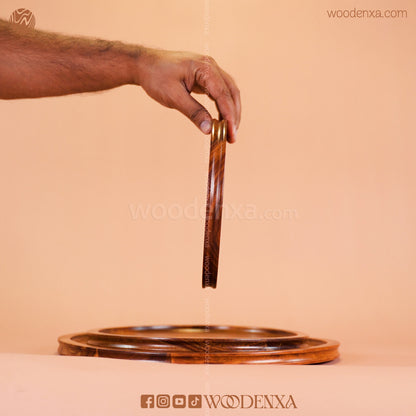 Wooden Pizza Pan – Set of 3 | Handmade by Woodenxa