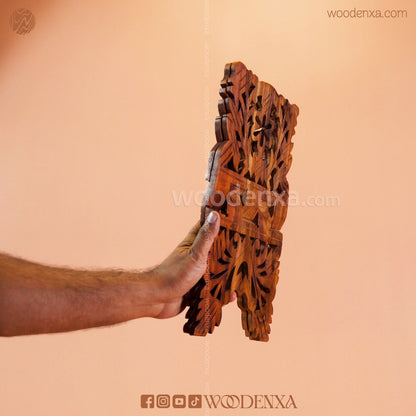 Wooden Rahel Quran Stand – Handcrafted Folding Book Stand by Woodenxa