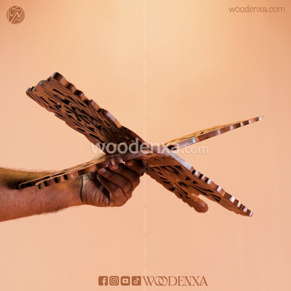 Wooden Rahel Quran Stand – Handcrafted Folding Book Stand by Woodenxa
